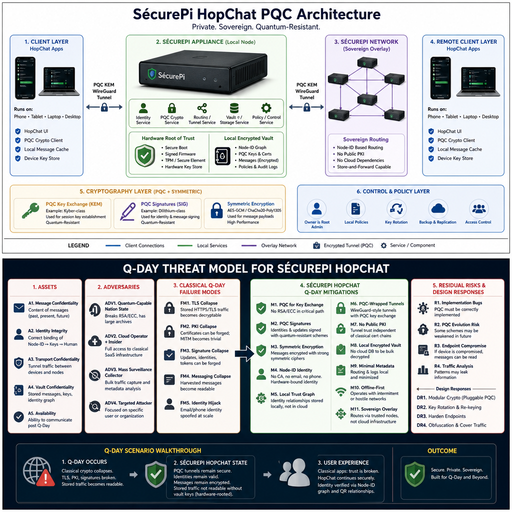SécuréPi HopChat PQC Architecture